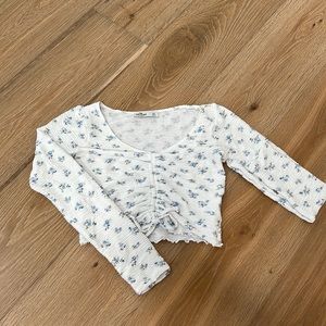 floral hollister crop top